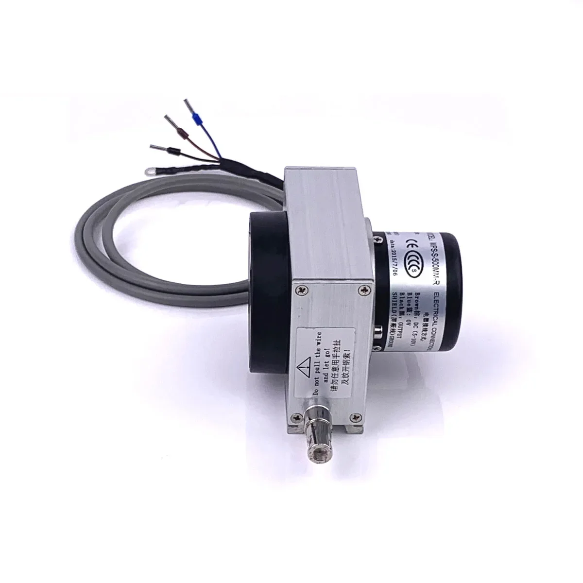 Miran MPS-S-R Draw Wire Displacement Sensor Wire Rope Potentiometer Pull Rope Displacement Sensor  0-1250mm Resistance Output