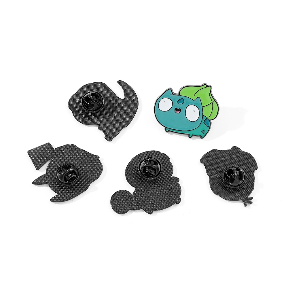 Funny  Psyduck Charmander Brooch Set Cute Pikachu  Enamel Pin Wallet Backpack Clothes Jewelry  Brooch 2025 - view 6