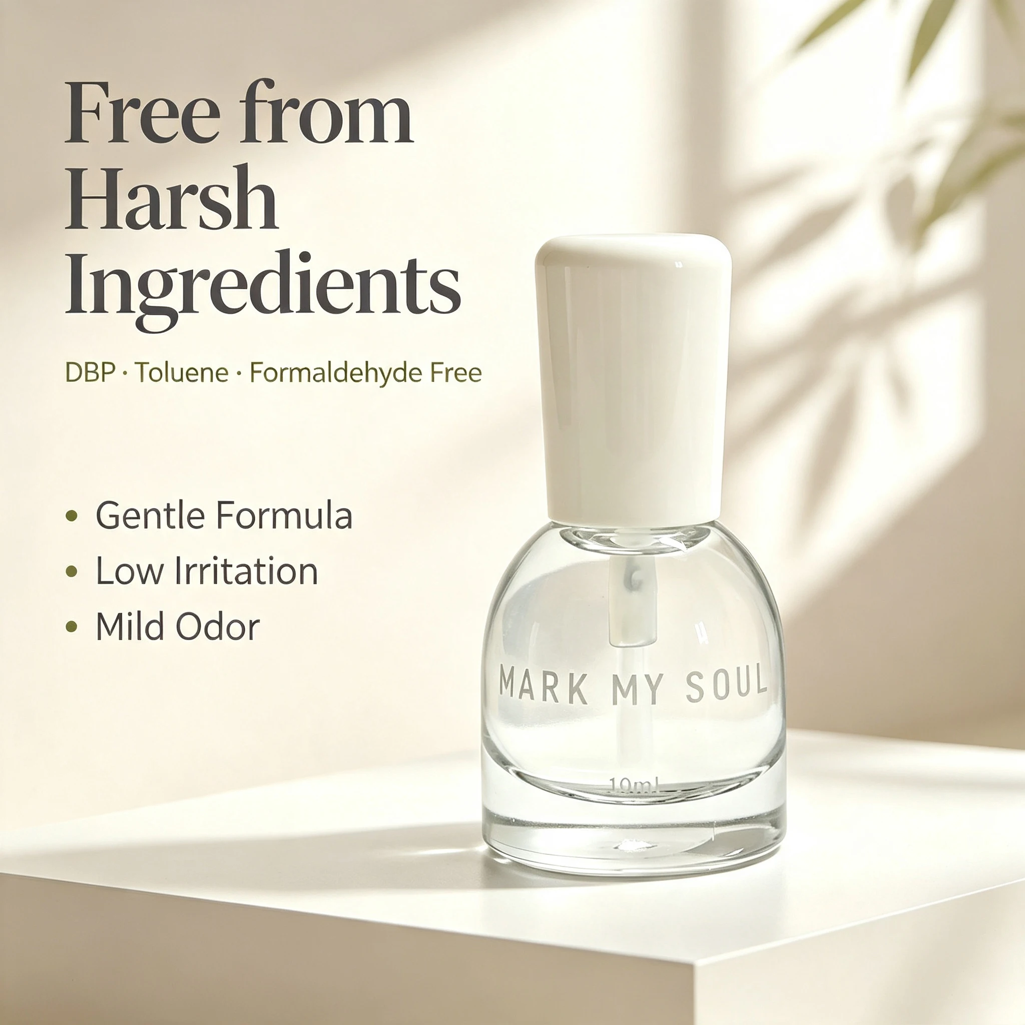 MARK MY SOUL Gloss Top Coat Nail Polish, Shiny Protective Top Coat, Quick Air Dry, Prevent Chipping, Nourishing Gentle Formula,