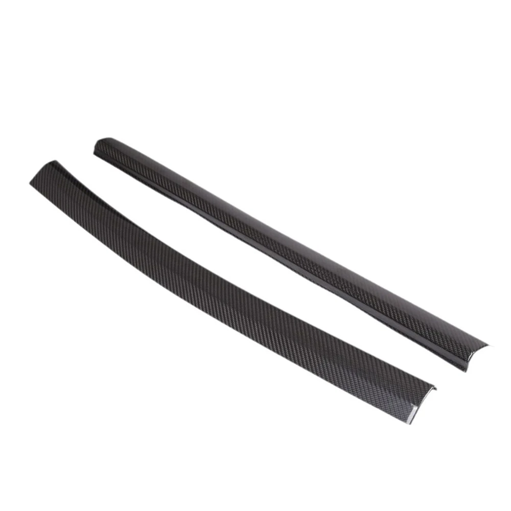 Real Dry Carbon Fiber Interior Doorsill Threshold Welcome Pedal Panel Cover Trim Decoration For Toyota Supra A90 A91 2019-22