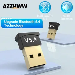USB Bluetooth Adapter 5.4/5.3/5.1/5.0 Wireless Bluetooth USB Dongle for PC Laptop Wireless Speaker Audio Receiver Transmitter