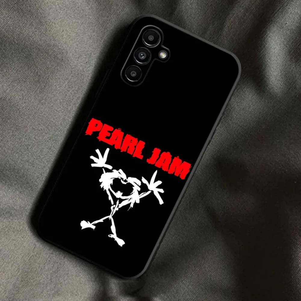 R-Rock Band Pearl Jam Phone Case For Samsung Galaxy A13,A21s,A22,A31,A32,A52,A53,A71,A80,A91 Soft Black Phone Cover