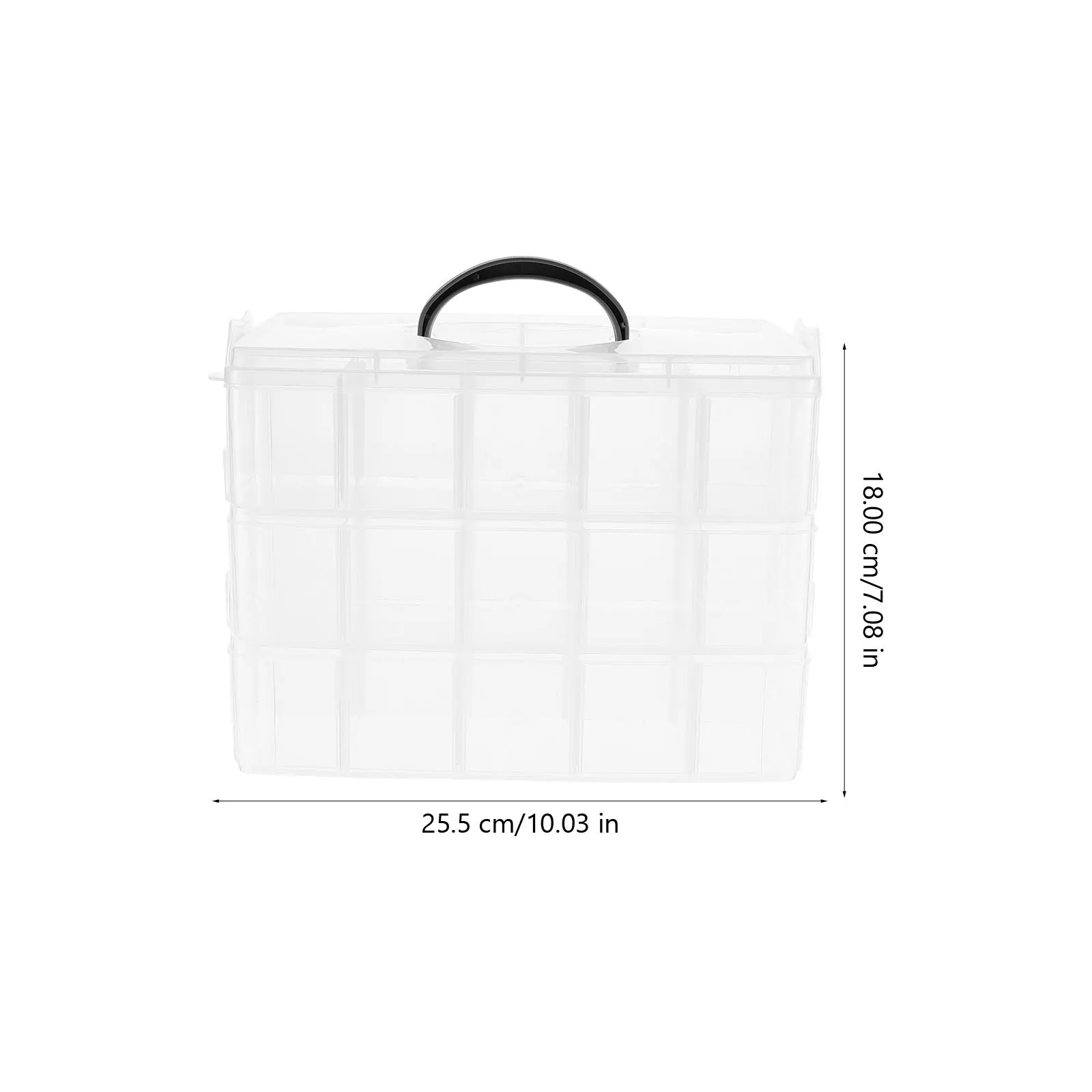 

30 Grids Storage Box Beads Jewelry Holder Detachable Three-Layer Container Case Craft Organizing Box Multifunctional Sundries