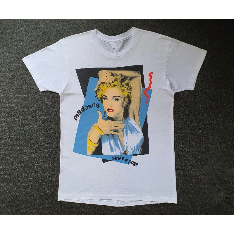 T-shirt rétro pour hommes de la tournée mondiale « Blonde Ambition » de Madonna, nouveau t-shirt décontracté d'été, mode unisexe