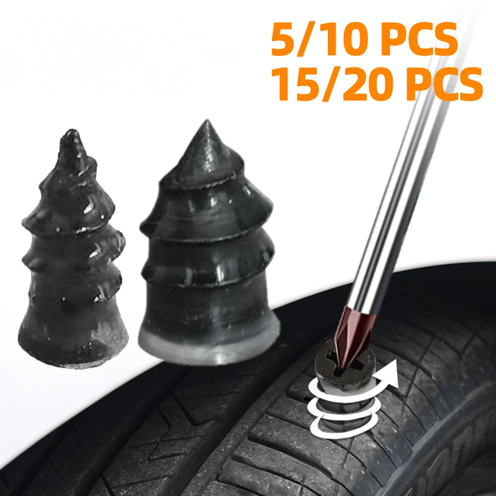 Car Vacuum Tyre Repair Nail Kit for Motorcycle Car Scooter Rubber Tubeless Tire Repair Tool Glue Free Repair Tire Film Nail