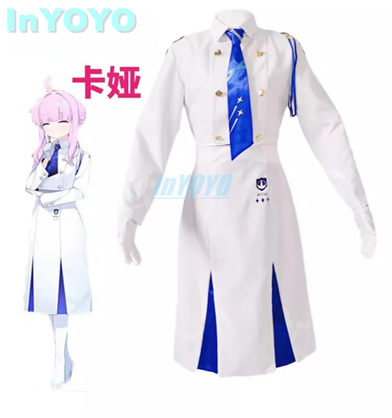 

InYOYO Shiranui Kaya Cosplay Costume Blue Archive Game Suit Lovely Uniform Dress Role Play Halloween Party Outfit Customized New