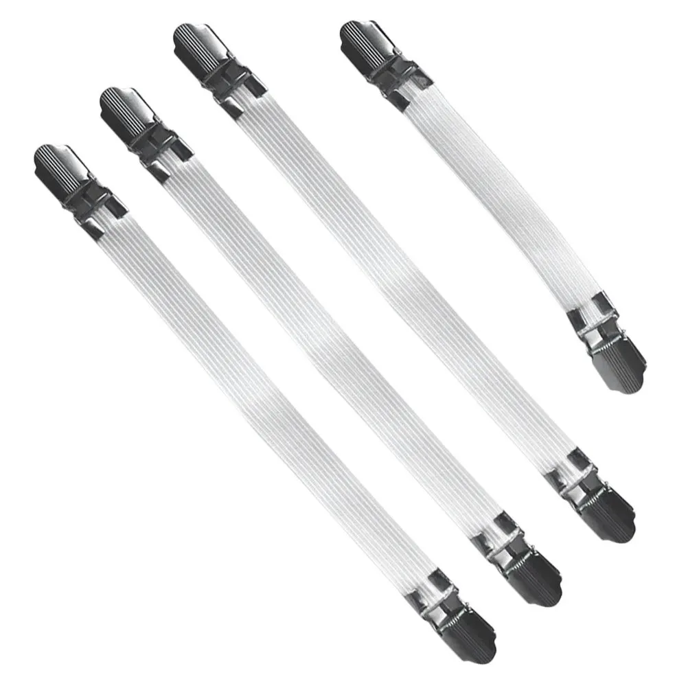 

4Pcs Elastic Ironing Board Cover Straps Clips Hold Clothes Firmly Practical Laundry Room Accessory Ironing Board Cover Clips