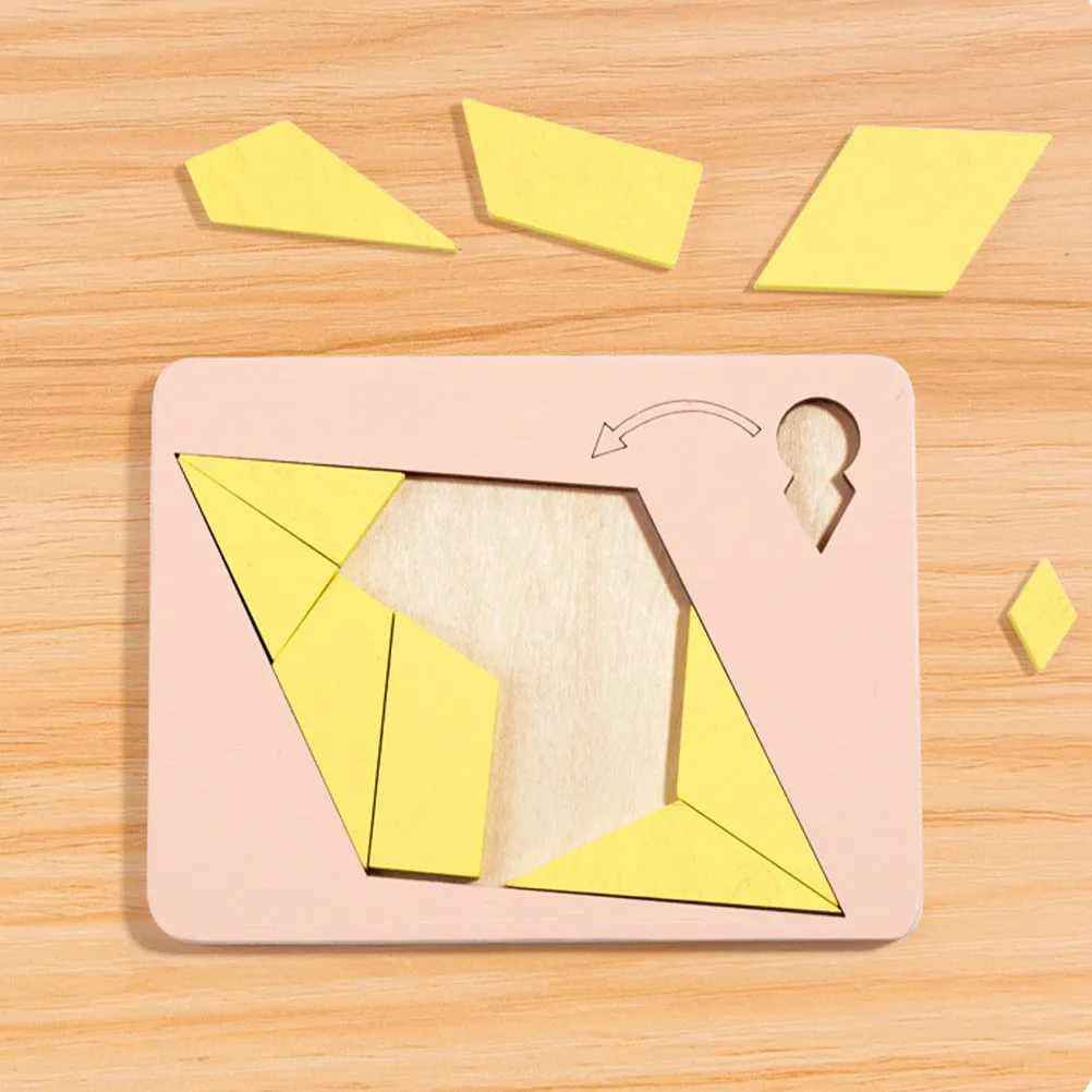 

3Pcs Wooden Puzzle Educational Toddler Boards Safe Smooth Edges Parent-Child Interactive Kids Learning Game DIY Puzzle Toy
