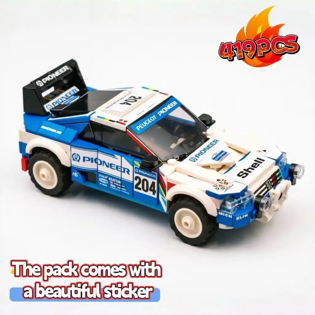 

MOC 405 T16 Speed Sports Car 8-wide Building Block Toy (419pieces) - Creative Birthday/Christmas Gift for Boys 203822