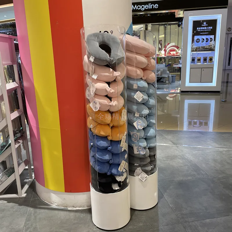 Neck pillow cabinet Aircraft Display cabinet U-shaped pillow Display frame Car Acrylic neck pillow Display cabinet