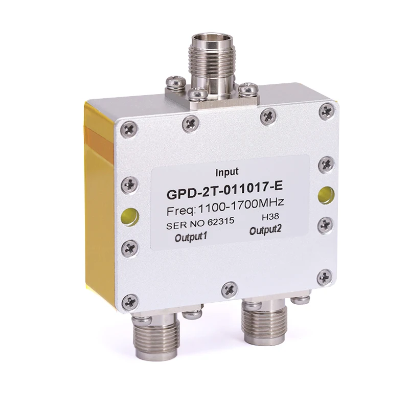

2-Way TNC Power Divider for Telecom One Output with DC Block 30 Watts Rated 1.1 GHz to 1.7 GHz