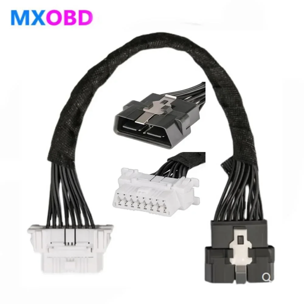 33 см 16-контактный OBD2 OBDii OBD 2 удлинительный кабель между мужчинами и женщинами 22AWG OBD OBD2 удлинитель для Icar2 ELM327 диагностический штекерный кабель