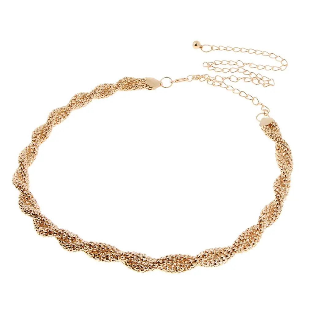 

Chic Vintage Metal Waist Chain Adjustable Twist Body Chain Luxury Women’s Dress Belt for Gifting and Daily Wear