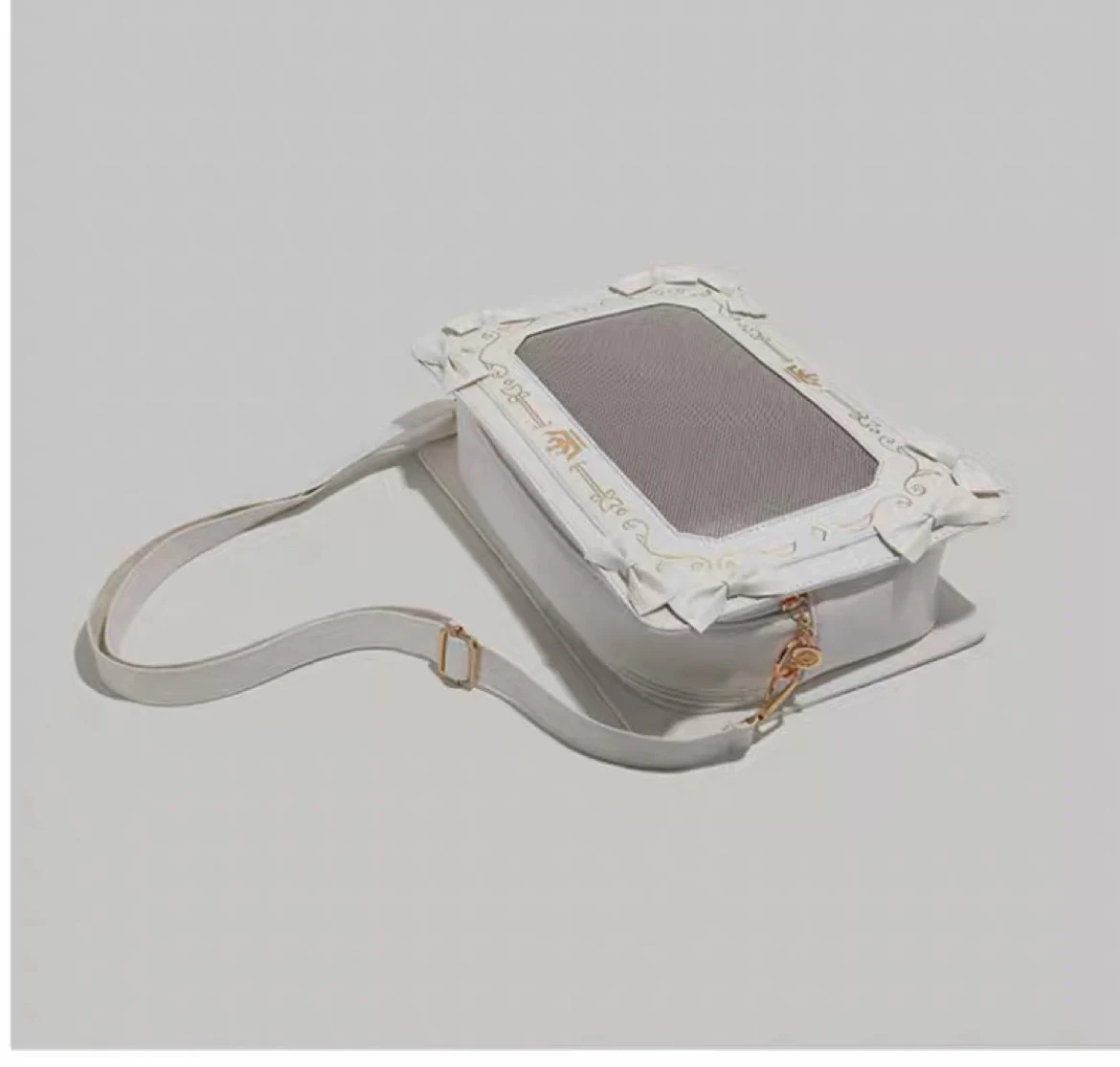 Original Photo Frame Pain Bag Shoulder Crossbody Bag Girl Multifunctional Retro Transparent Bag Lolita Daily Matching