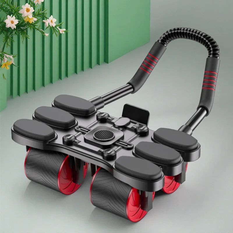 

Abdominal wheel elbow brace type automatic rebound