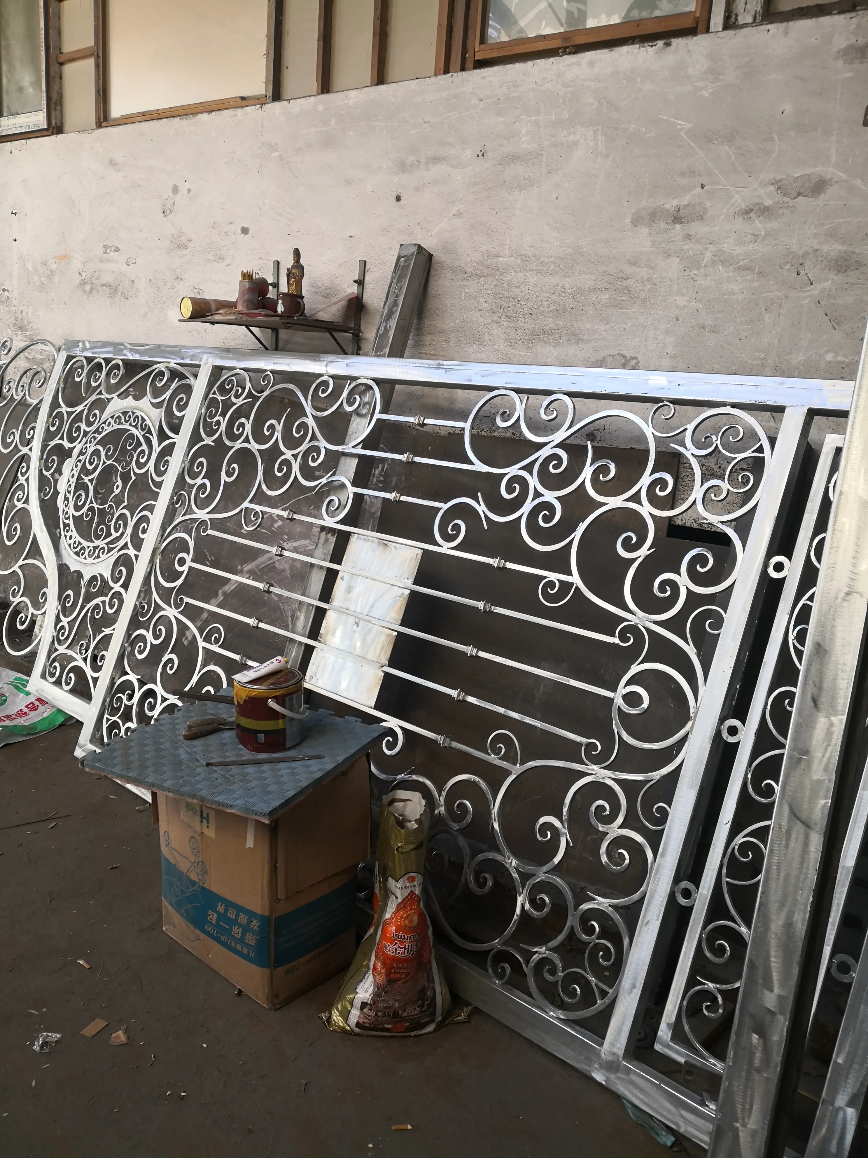 Luxury Wrought Iron Gate 16′ Metal Front Cancello Automatico Portail Electrique Driveway Gates Motorized Swing Gate