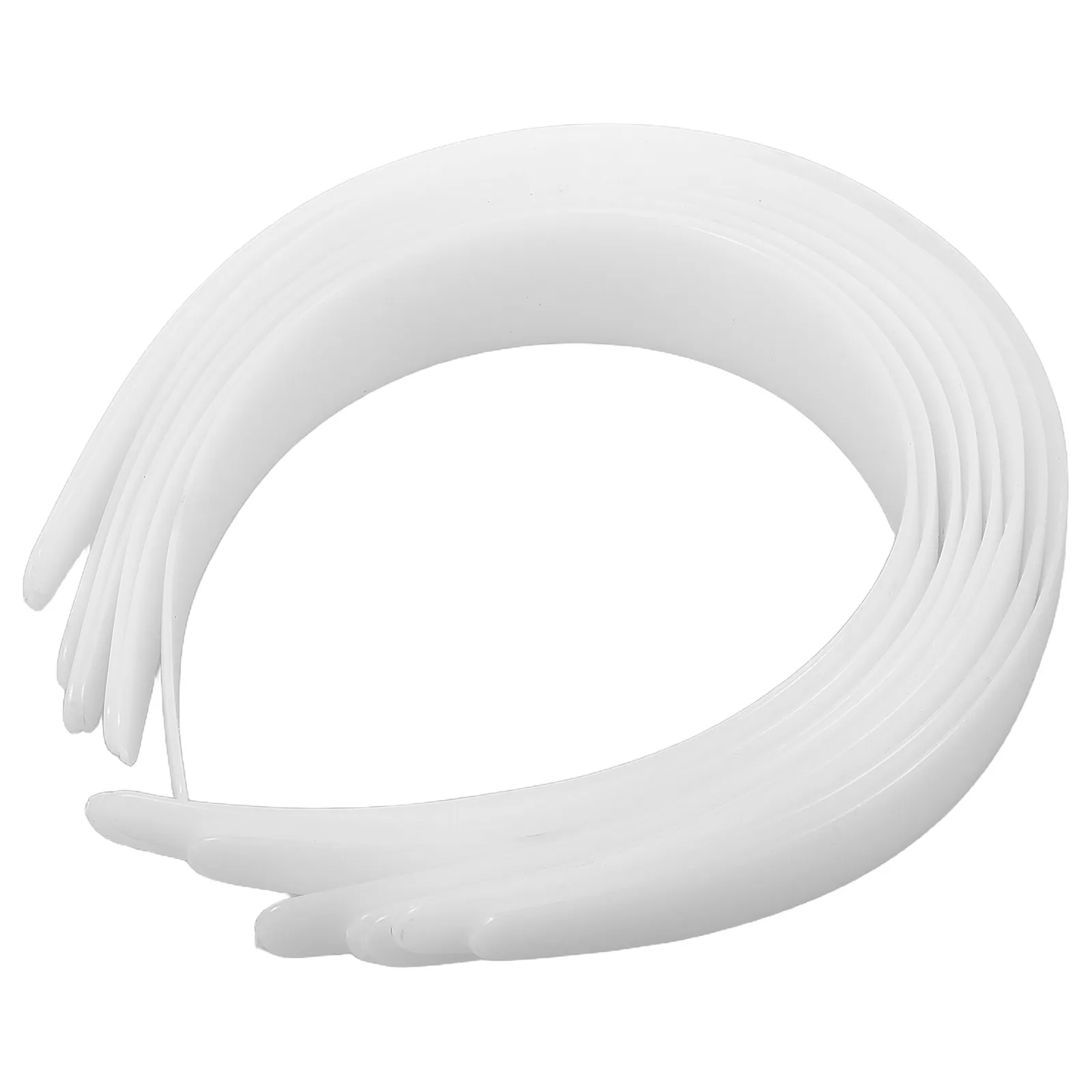 

12Pcs White Plastic Headband Base Lightweight Comfortable for DIY Crafting Hair Accessories Women Craft Headwear Plain Hair