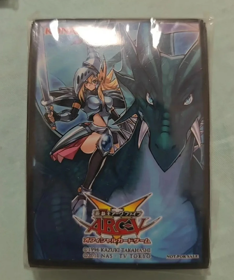 55Pcs Yugioh KONAMI Duel Monsters Dark Magician Girl the Dragon Knight Collection Official Sealed Duelist Card Protector Sleeves