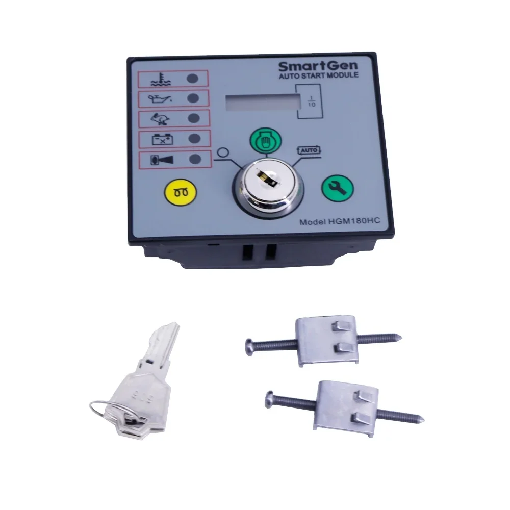Smartgen HGM180HC Auto Start Control Panel Engine & Generator Controller with Run Hour LCD Display Rubber Material