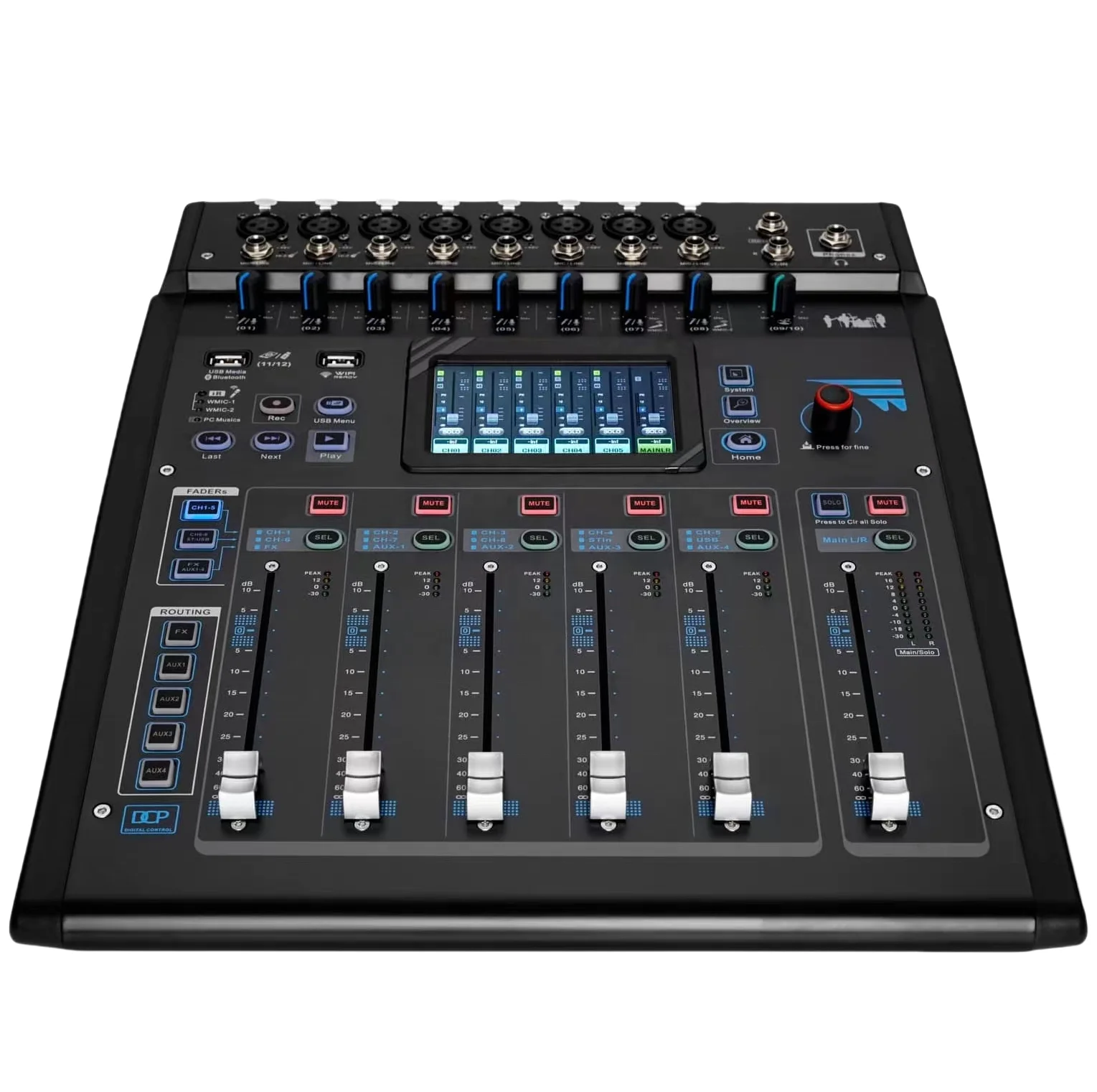 

OEM Professional Audio Interface Digital Mixer Built-in DSP Types of Digital Effects Digital Music 12Channel Audio Console MF-12