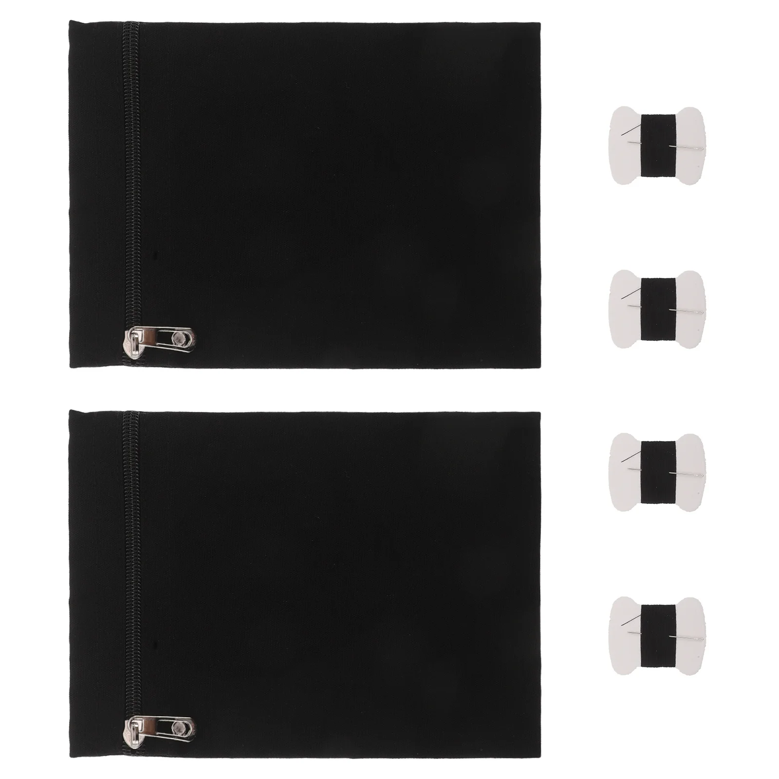 

2Pcs Concealed Zipper Pocket for Clothing Jacket Inner Pocket Replacement Sew on Coat Hidden Organizer Security