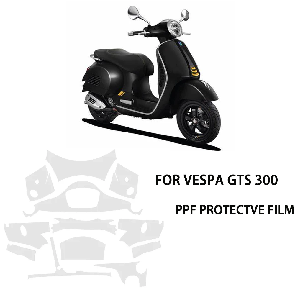 PPF TPU Transparent Protective Film Accessories Fairing For Vespa GTS 300 gts300 Motorcycle  Paint Anti-scratch Protective Film