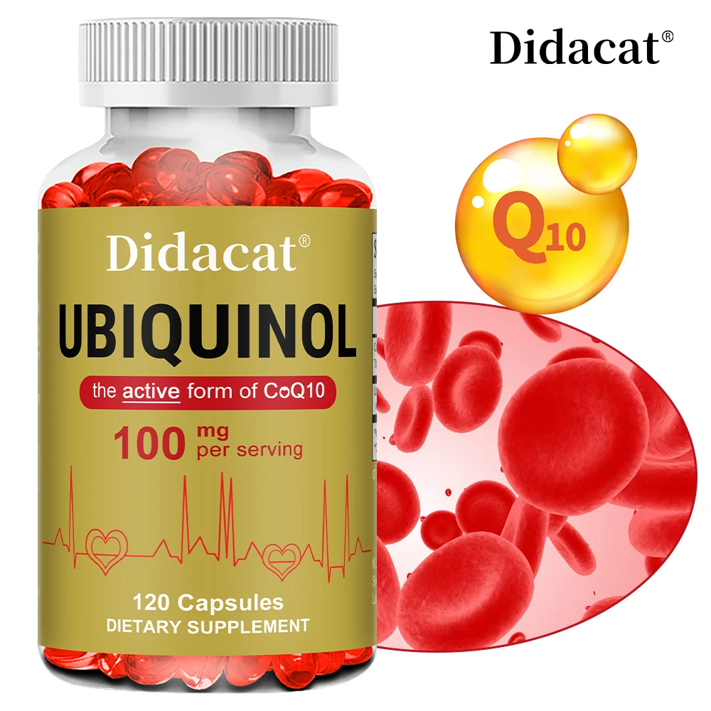 Ubiquinol CoQ10 Vegetable Capsules, Antioxidant, Support Joint, Cellular Energy Production, Heart & Cardiovascular Health
