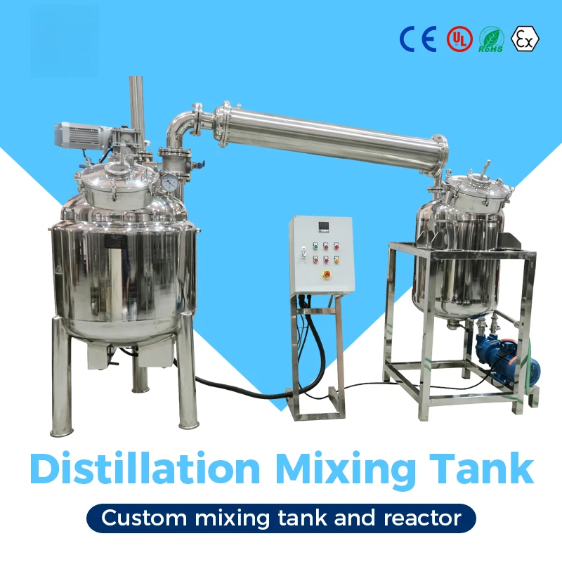 Stainless Steel Double Jacket Mixer tank Mayonnaise Production Processing Making Machine