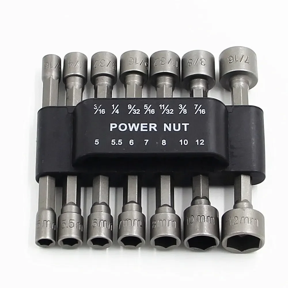 Powerful Socket Inner Hexagonal Wrench Hexagonal Handle Screwdriver Socket Extension Rod Pneumatic Screwdriver Insert Tool Set image 4
