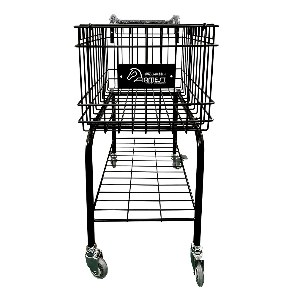 Portable Multi-functional Tennis Training Equipment, Automatic Tennis Cart With Wheels, Tennis Ball Picker And Teaching Cart