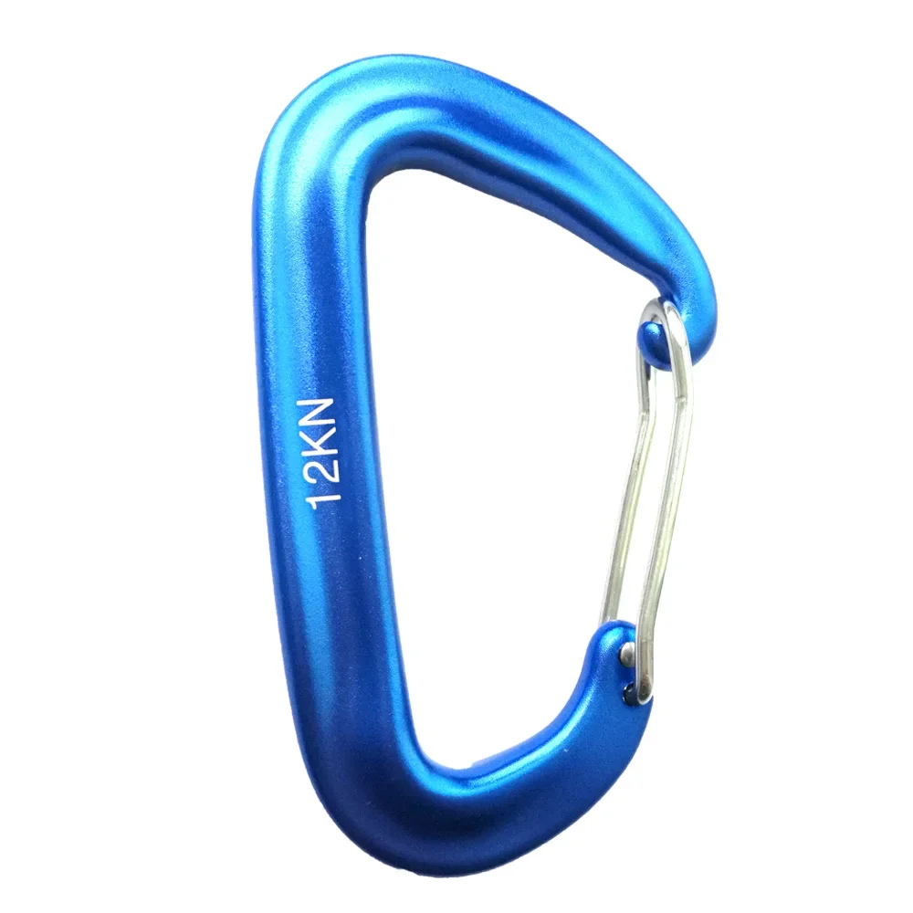 12KN Hammock Dog Clip Safety Carabiner Clasp Outdoor Camping Hiking Hook Auto Locking Wiregate Balance