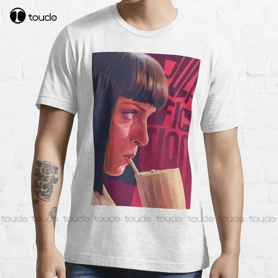 Mia Wallace Pulp Fiction T-Shirt T-Shirts For Men Custom Aldult Teen Unisex Digital Printing Tee Shirt Xs-5Xl Fashion Funny New