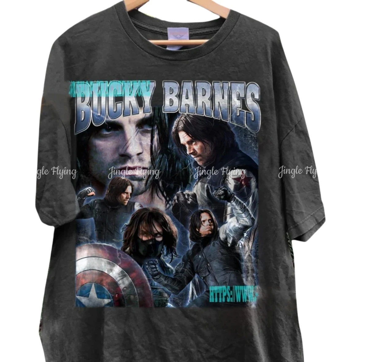 Bucky Barnes Winter Soldier Tshirt Sebastian Stan The Falcon And Winter Soldier Homage Shirt