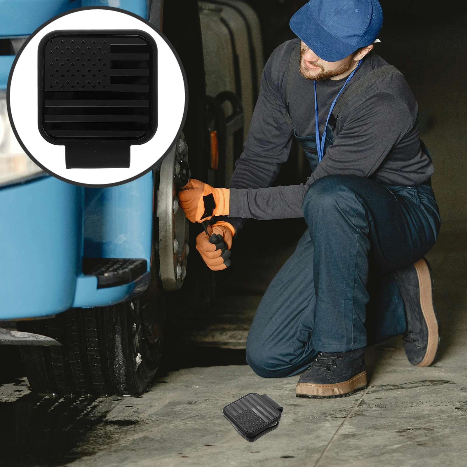 

Tow Hook Plug Hitch Cover Protector Durable Rubber Receiver Fit Trailer Offroad Cars Easy Install Decorative Auto Accessories