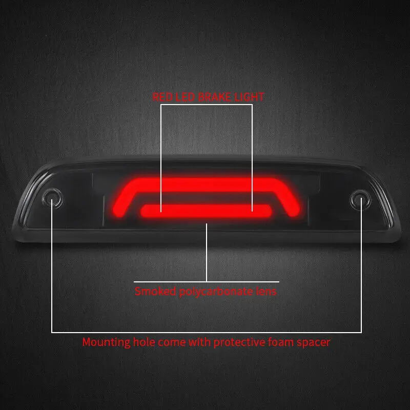 LED Smoke Third 3rd Brake Light Tail Rear Cargo Lamp For Toyota TACOMA 1995-2017 Car Lights Tail Light Rear Stop Lamp