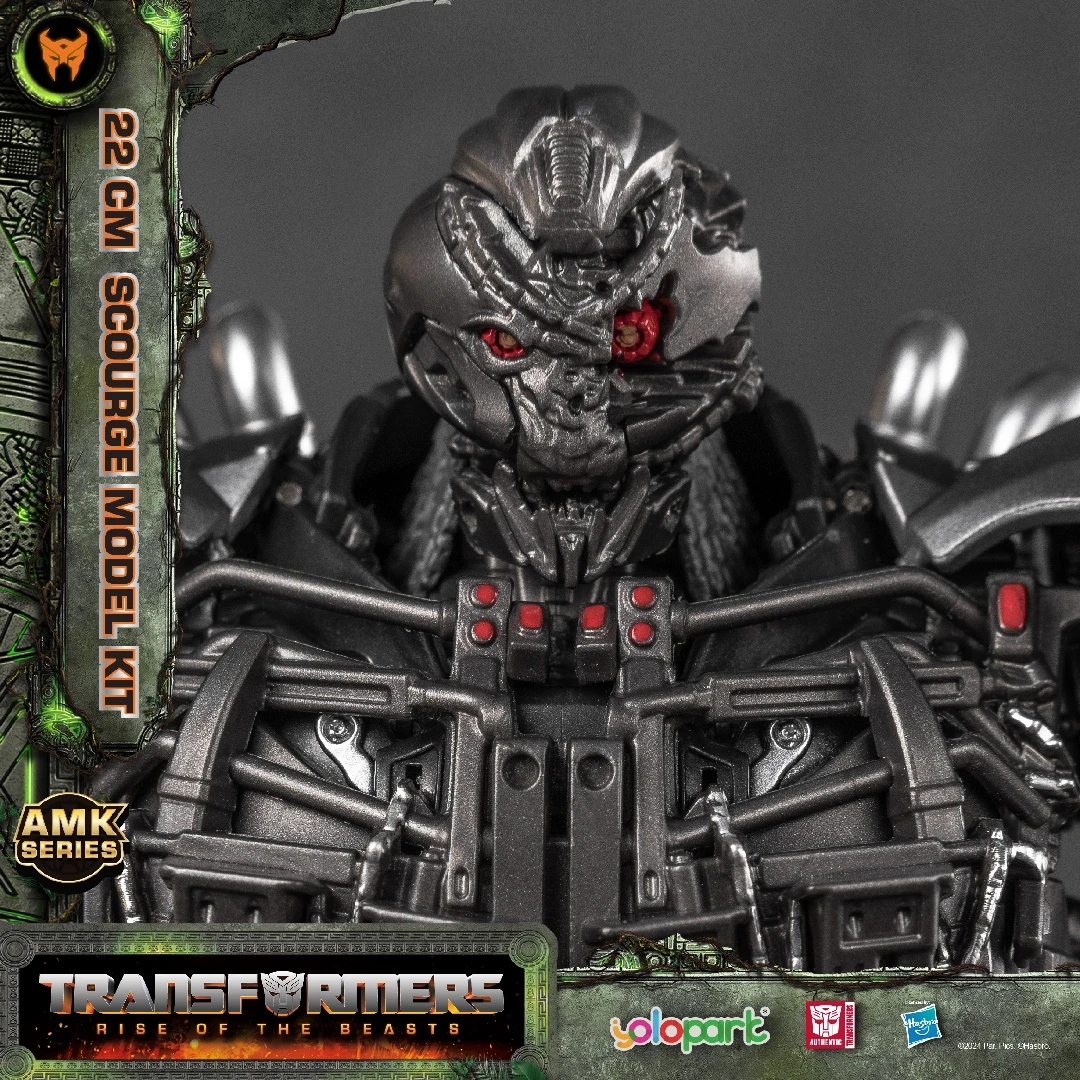 YOLOPARK AMK SERIES Transformers Toy Movie 7: Rise of The Beasts - 22cm Scourge Model Kit action figures For Boys Girls