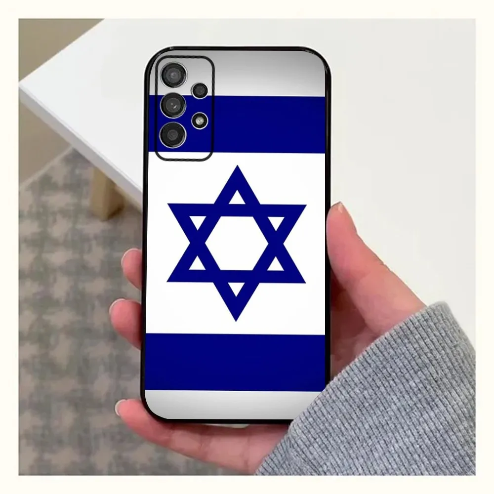 D-David Jewish Star Phone Case For Samsung Galaxy A13,A21s,A22,A31,A32,A52,A53,A71,A80,A91 Soft Black Cover