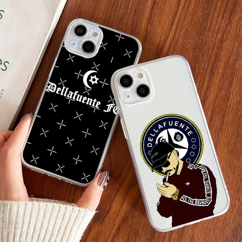 

Dellafuente F C Artwork Phone Case for iPhone 15 14 13 12 11 Pro Max Mini 7 8 Plus SE X XS XR Fundas Transparent Silicone Cover