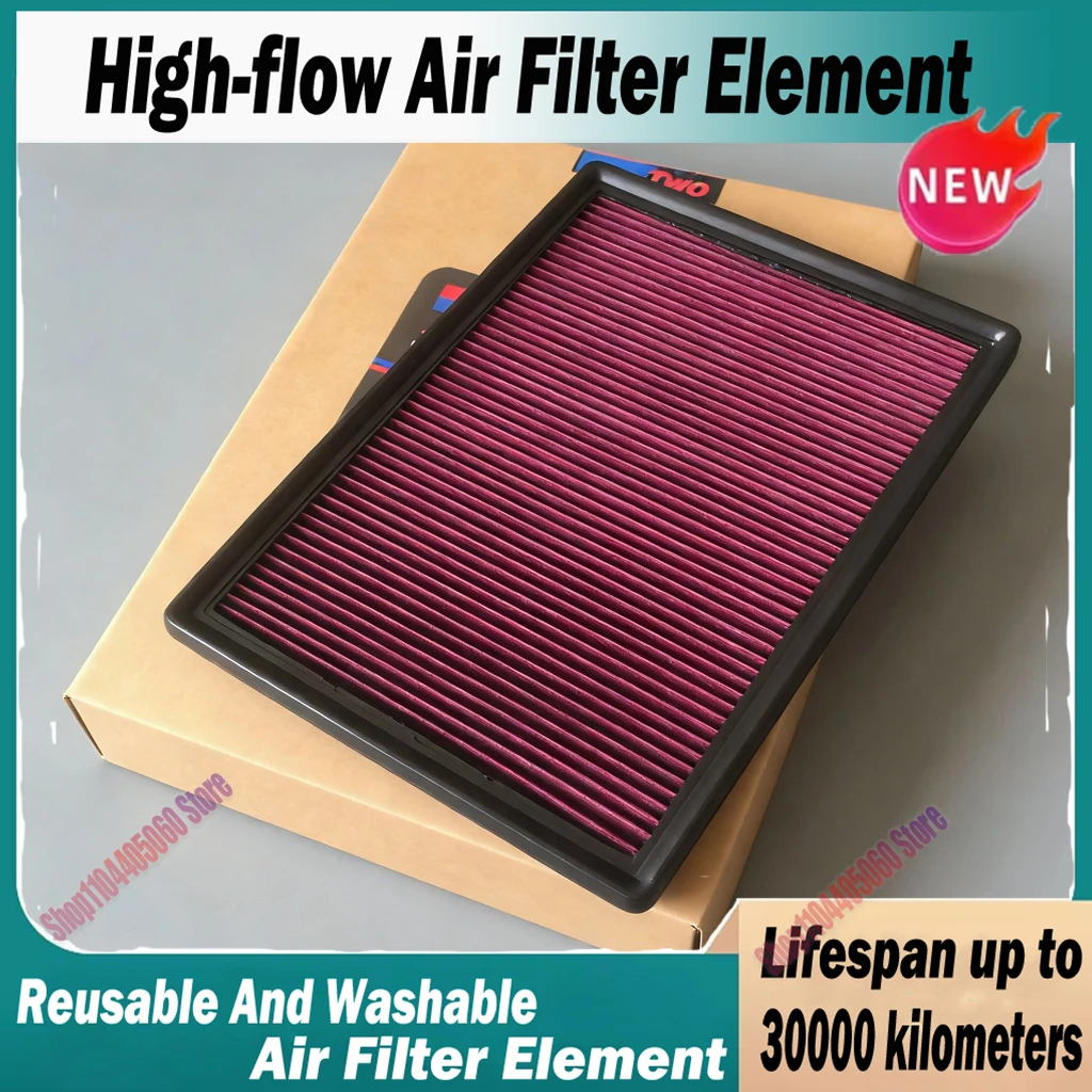 Car High Flow Air Filter For TANK 300 3.0T 2023- TANK 500 3.0T 2021- TANK 500 MHEV All-wheel Drive 2022- 1109108XGW04A Washable