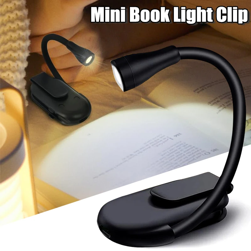 Mini Lampe LED Pliable à Intensité Réglable, Rechargeable à 360 °, pour Lecture, Protection des Yeux, 3 Documents, Nouveauté