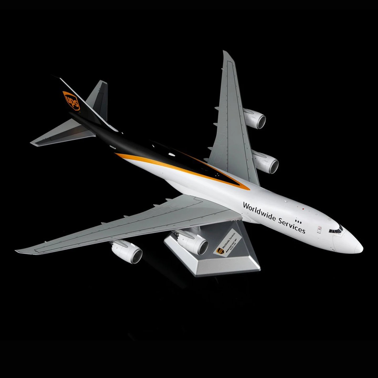 Avión coleccionable de aleación L2187, regalo, alas SQ 1:200 UPS Boeing B747-8F, avión fundido a presión, modelo N605UP con soporte