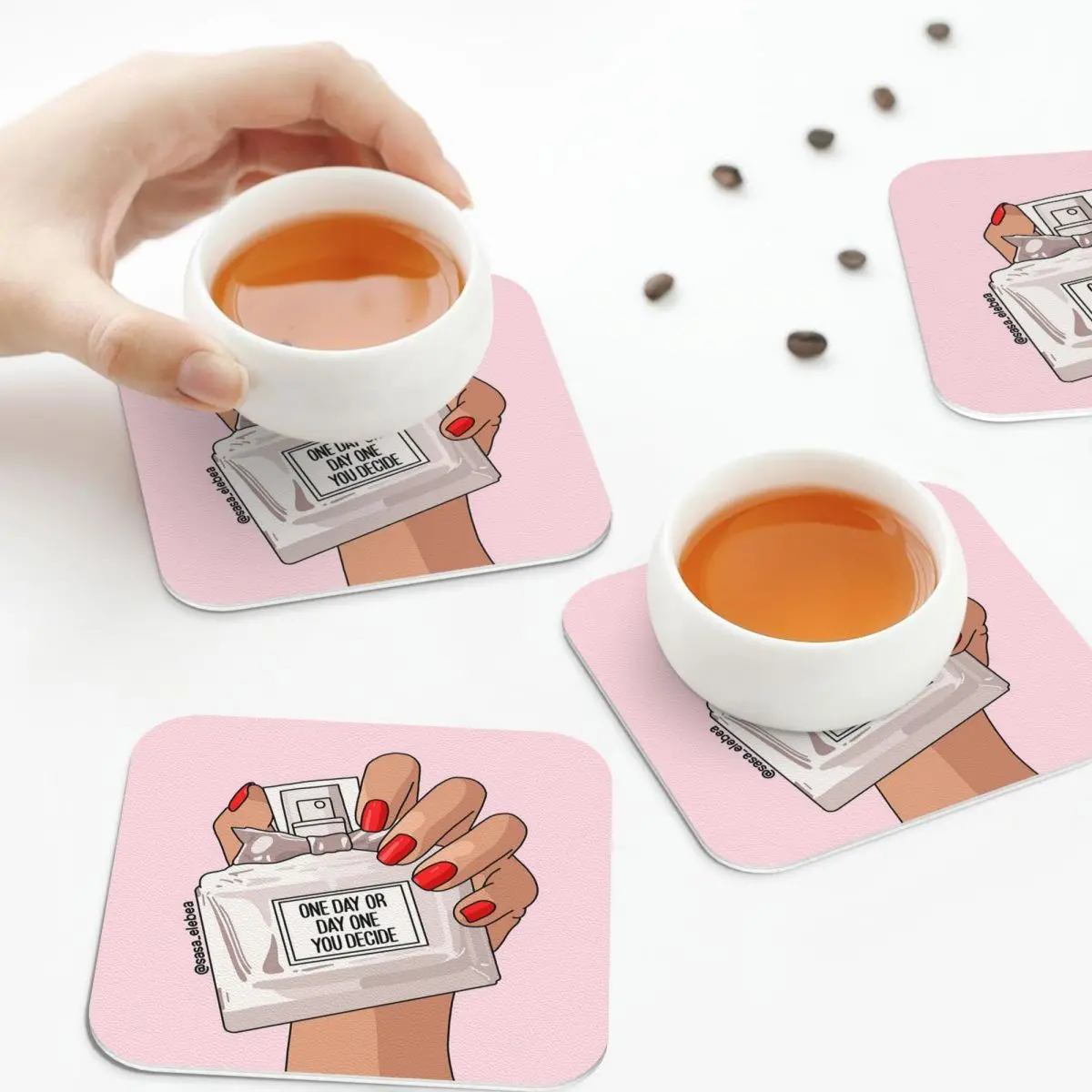 

Один день от Sasa Elebea подставки кожаные салфетки водонепроницаемые изоляционные кофейные коврики для дома и кухни обеденные подушечки набор из 4 шт.