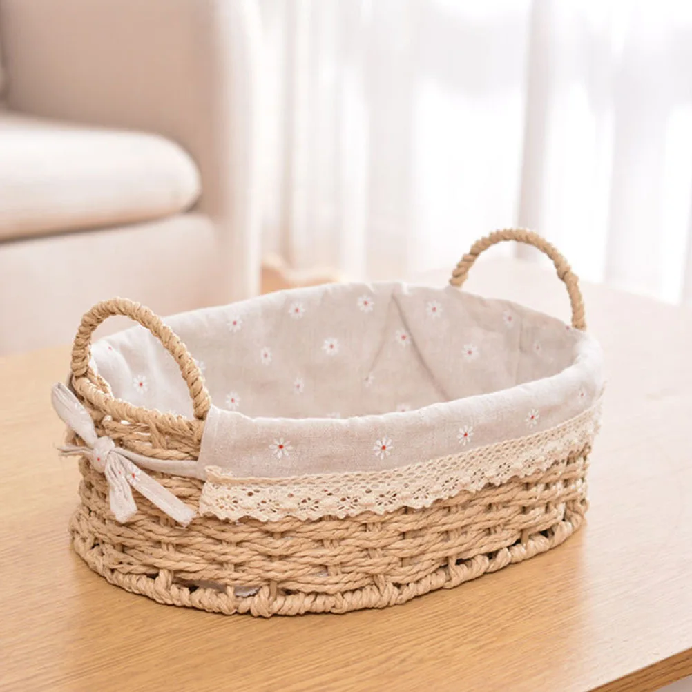 

Exquisite Desktop Storage Container Woven Finish for Home Office Organization and Stationery Holding Storage Basket