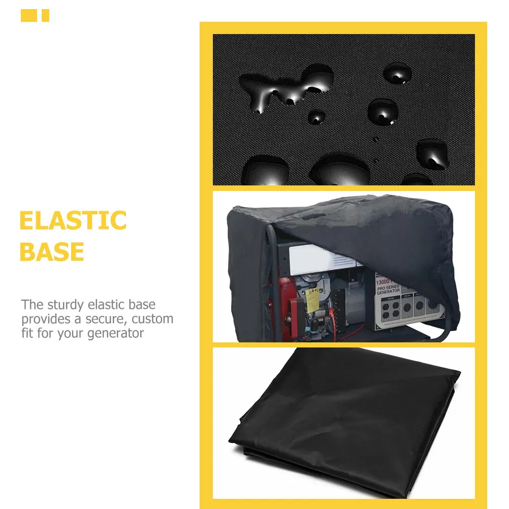 

Waterproof Weather Resistant Outdoor Storage Cover For Electric Generator Uv Windproof Lightweight With Elastic Base Fastening