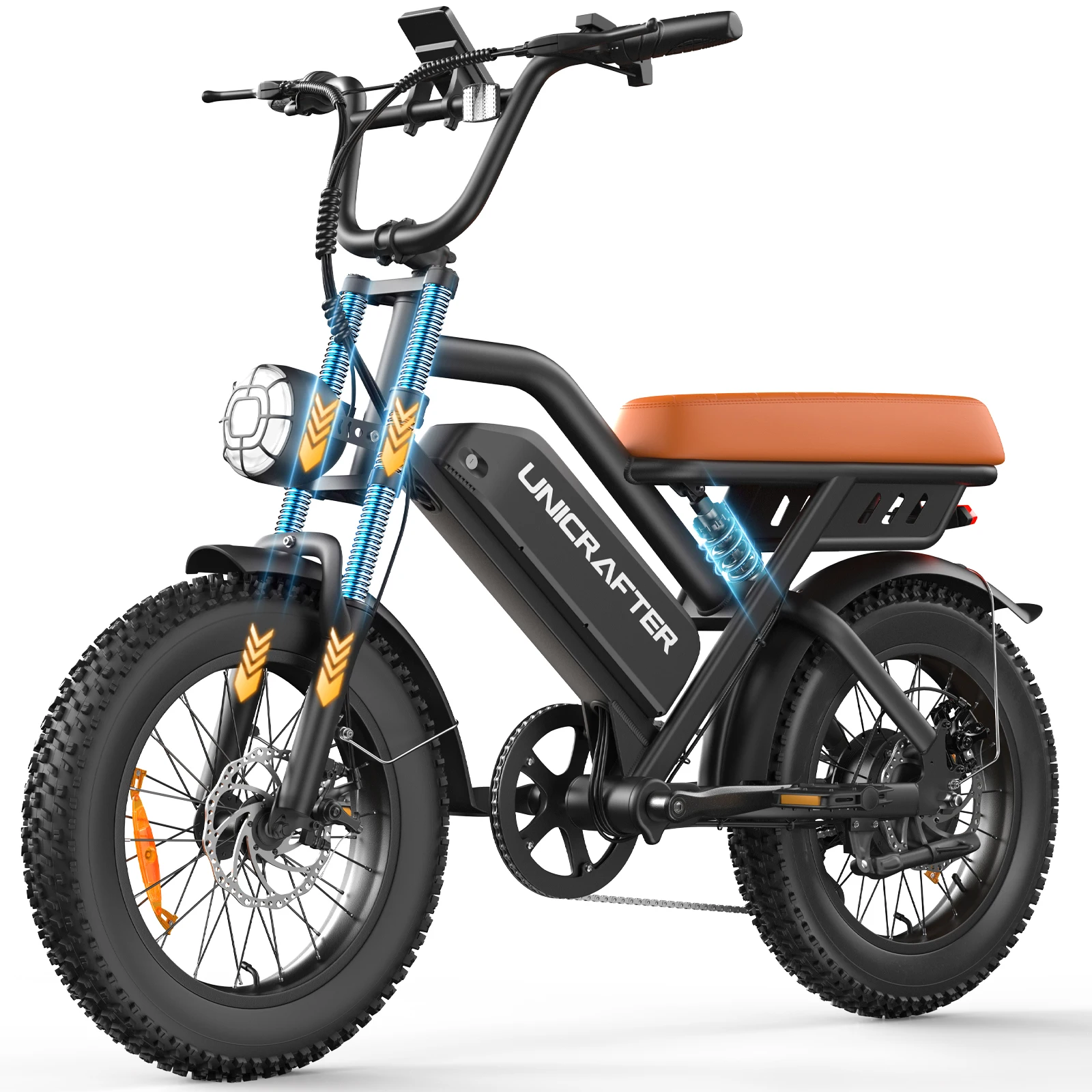 Unicrafter m3c adultos bicicleta elétrica para homens 750w bicicleta 48v 15.6ah ebike pneu gordo elétrico e bicicletas adulto montanha ciclomotor ebikes