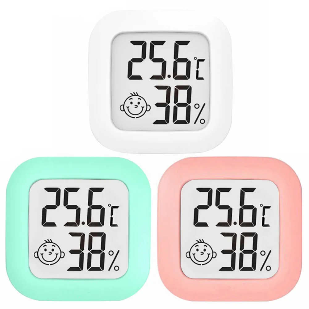 Temea Mini LCD Digital Thermometer Hygrometer Indoor Room Temperature Humidity Meter Sensor Gauge Weather Station