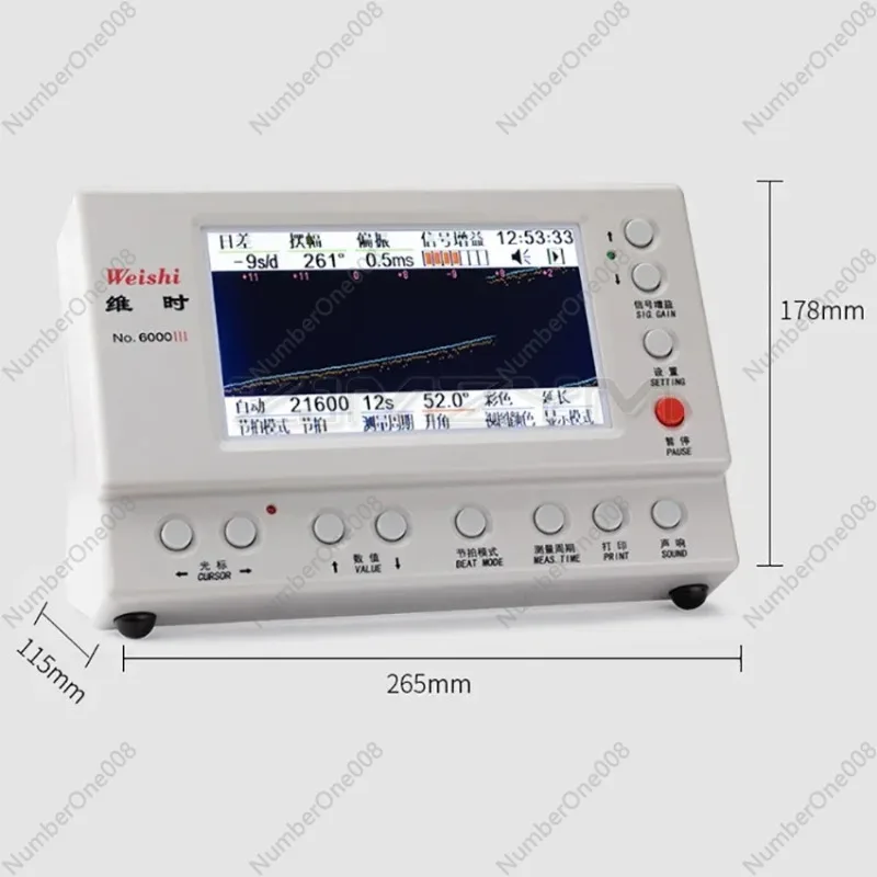 Weishi No.6000III Mechanical Watch Tester Timing Machine Multifunction Timegrapher Watch Tester for Repairers and hobbyists