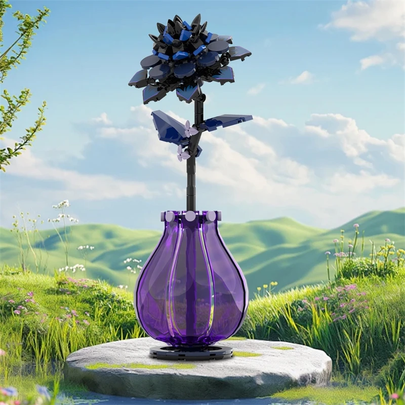 

Realistic Brick Flower Model Compatible With Popular Building Bricks Table Centerpiece Home Decor Desk Gift For Women