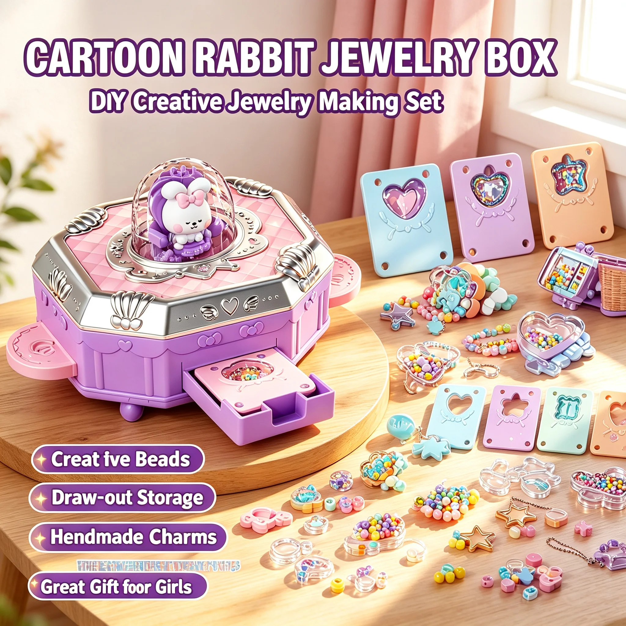 Magic Book Versatile Stickers Machine Guka Children Toys Complete Set Handmade Creative DIY Jewelry Ring Girl Christmas Gift