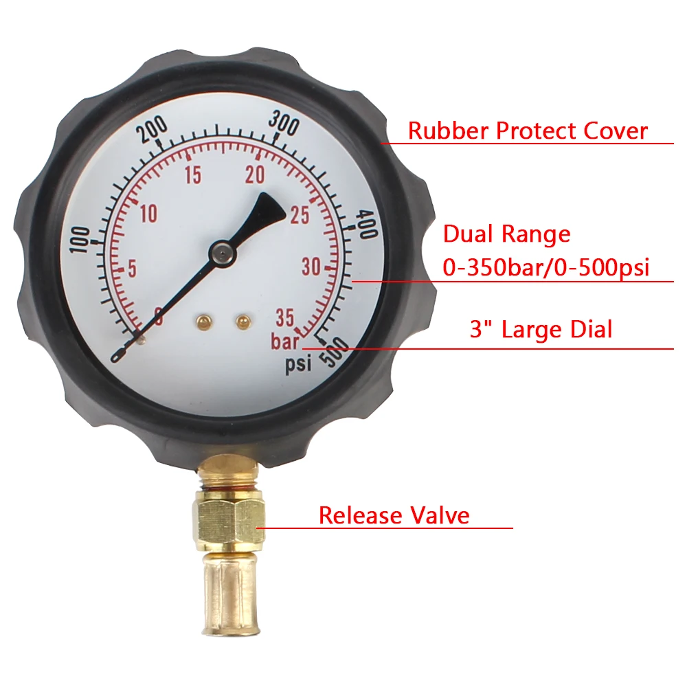 

Diagnostic Service Set Tools 12Pcs TU-11A Automotive hydraulic oil pressure gauge Transmission pressure gauge Oil pressure gauge